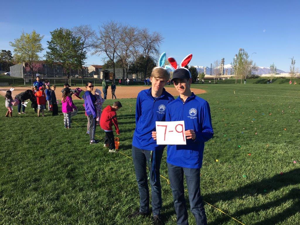 2017 Easter Egg Hunt Josh and